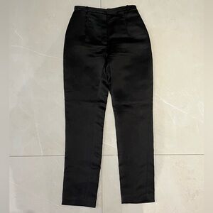 Lanvin Black Satin Trousers